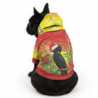 Australia Christmas Black Cockatoo Pet Hoodie Aboriginal Art