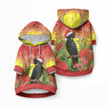 Australia Christmas Black Cockatoo Pet Hoodie Aboriginal Art