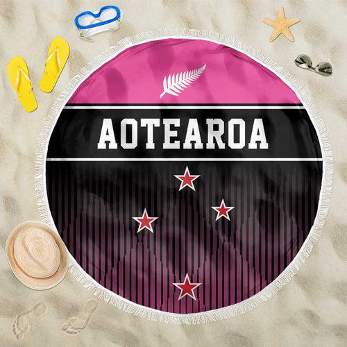 New Zealand Women Cricket Beach Blanket Pink Simple Style