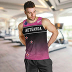 Custom New Zealand Women Cricket Men Tank Top Pink Simple Style