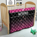 New Zealand Women Cricket Quilt Pink Simple Style