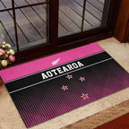 New Zealand Women Cricket Rubber Doormat Pink Simple Style