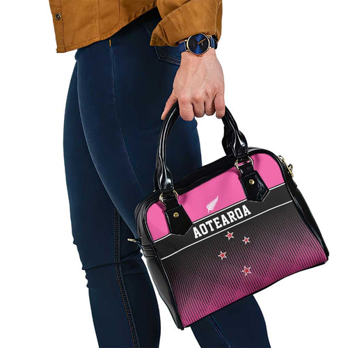 New Zealand Women Cricket Shoulder Handbag Pink Simple Style