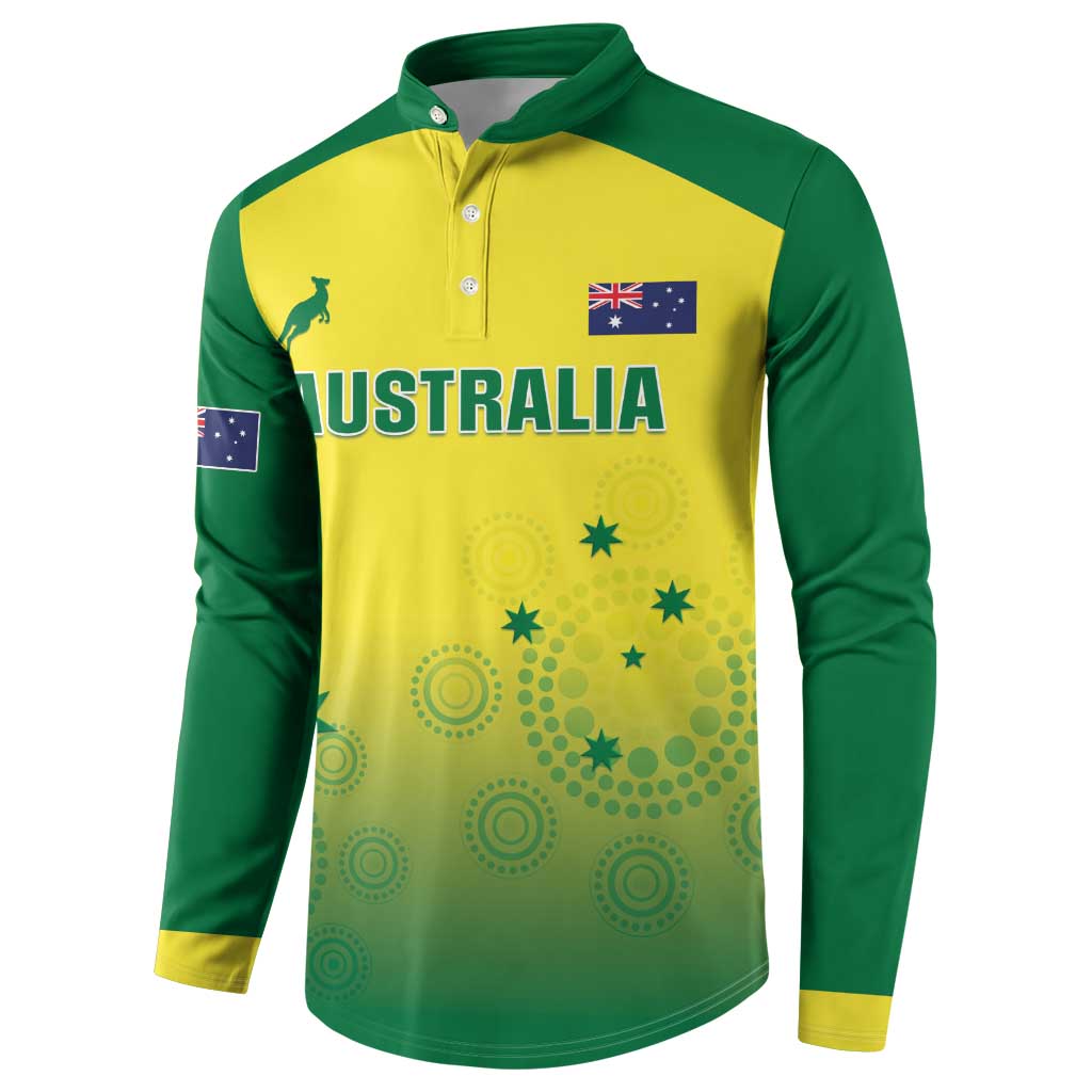 Custom Australia Cricket Button Sweatshirt Go Champions Aussies LT05