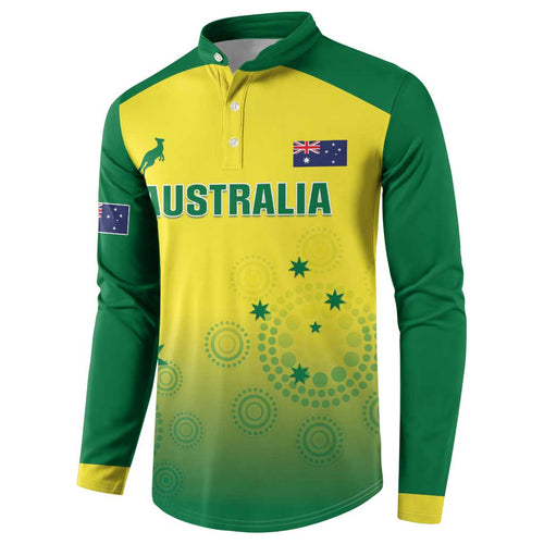 Custom Australia Cricket Button Sweatshirt Go Champions Aussies LT05