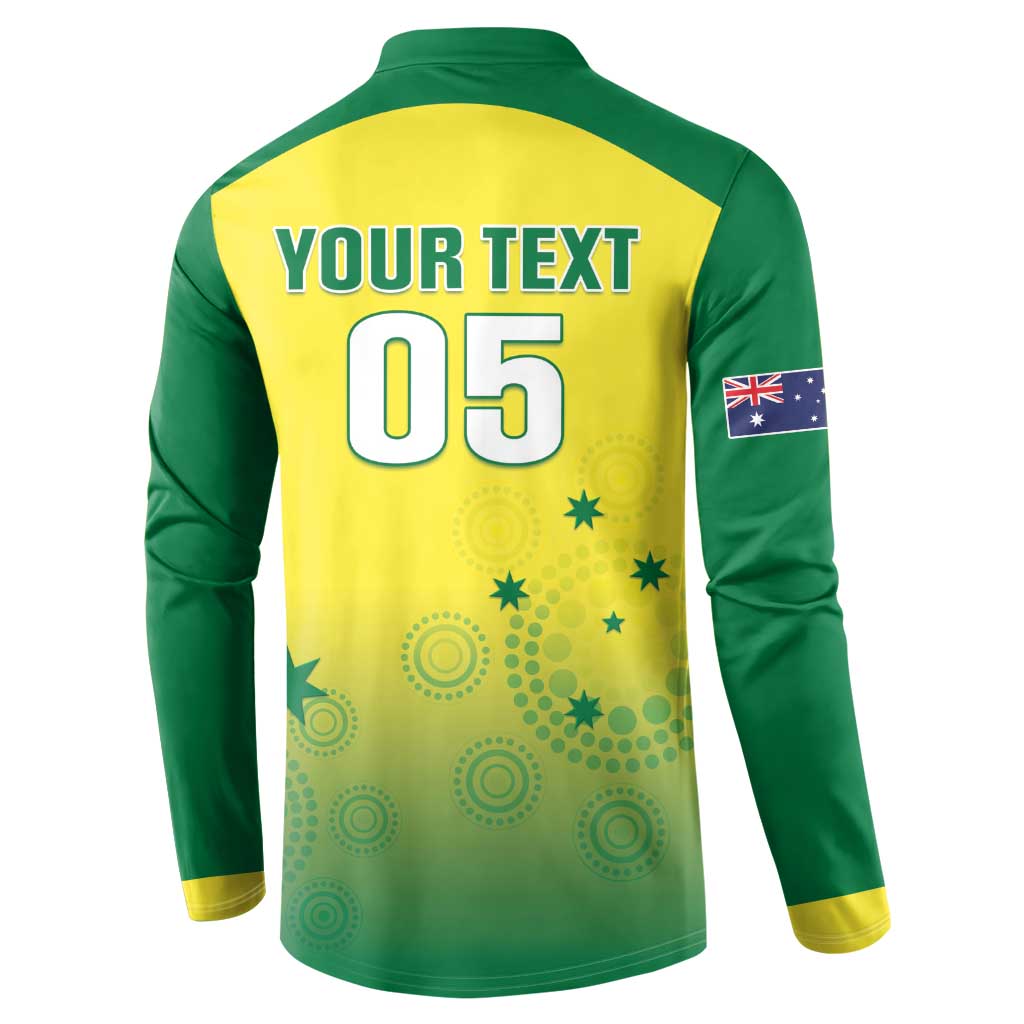 Custom Australia Cricket Button Sweatshirt Go Champions Aussies LT05