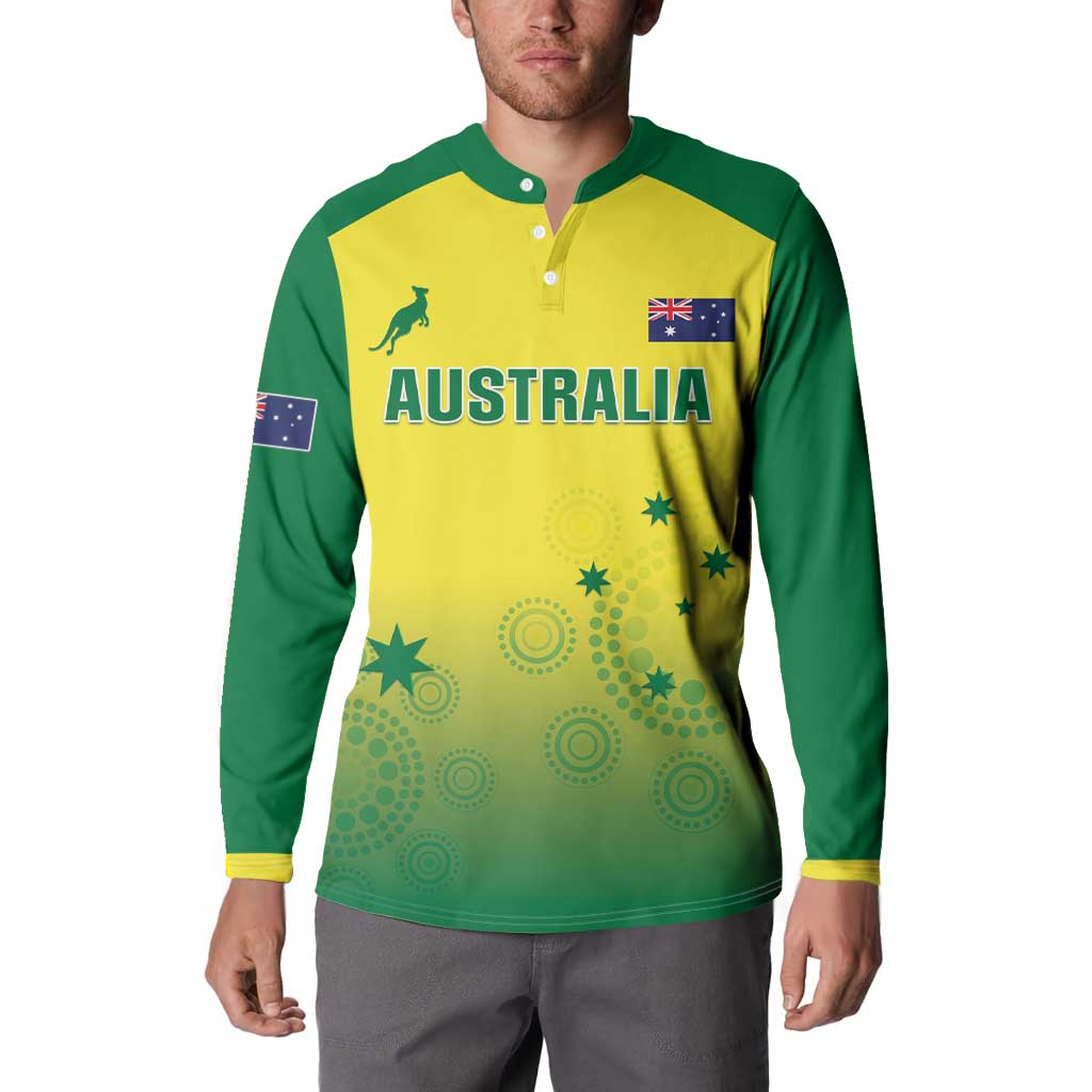 Custom Australia Cricket Button Sweatshirt Go Champions Aussies LT05