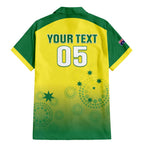 Custom Australia Cricket Family Matching Mermaid Dress and Hawaiian Shirt Go Champions Aussies LT05