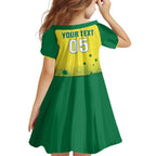 Custom Australia Cricket Family Matching Off Shoulder Maxi Dress and Hawaiian Shirt Go Champions Aussies LT05
