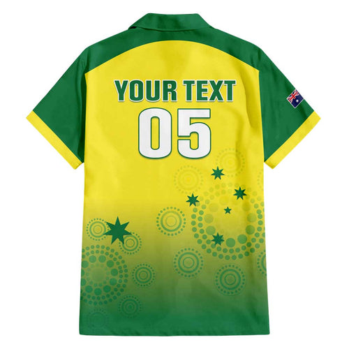 Custom Australia Cricket Family Matching Summer Maxi Dress and Hawaiian Shirt Go Champions Aussies LT05
