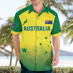 Custom Australia Cricket Hawaiian Shirt Go Champions Aussies LT05