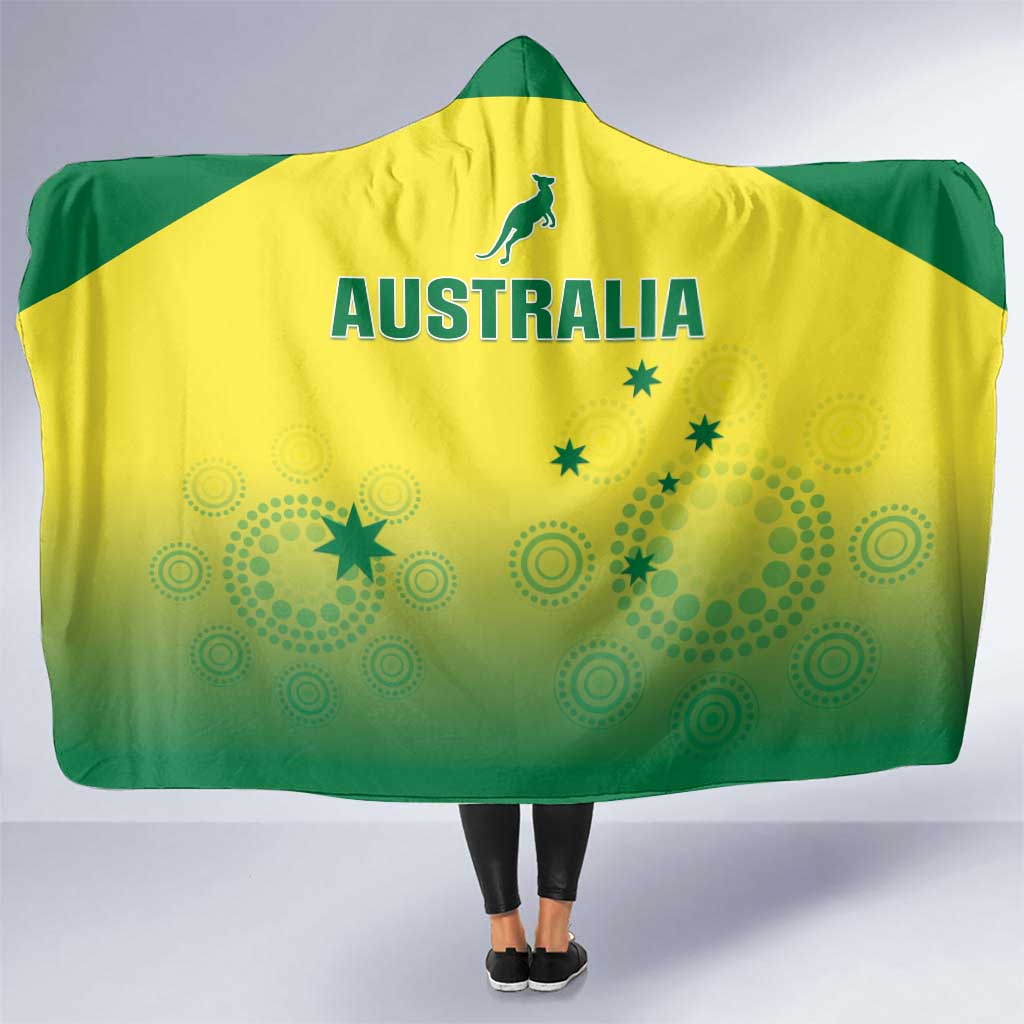 Australia Cricket Hooded Blanket Go Champions Aussies