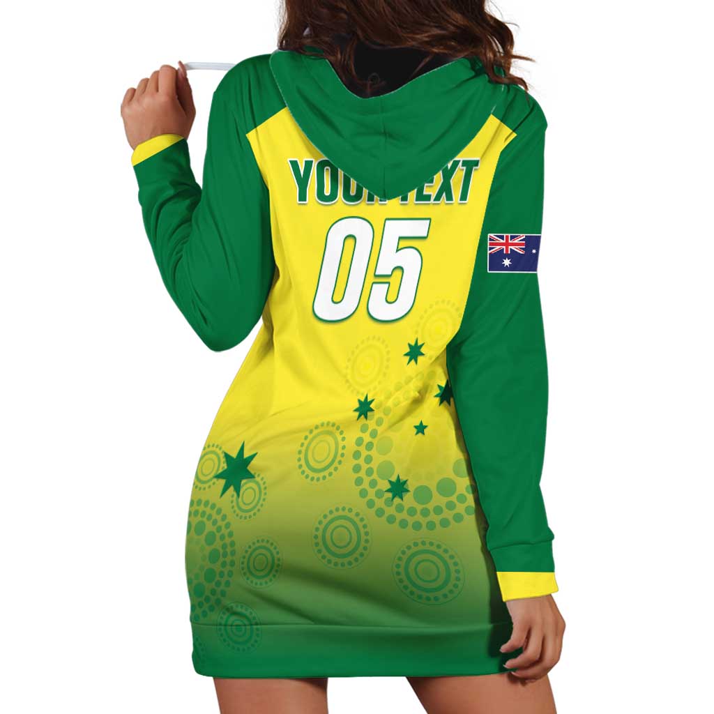 Custom Australia Cricket Hoodie Dress Go Champions Aussies LT05