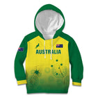 Custom Australia Cricket Kid Hoodie Go Champions Aussies LT05