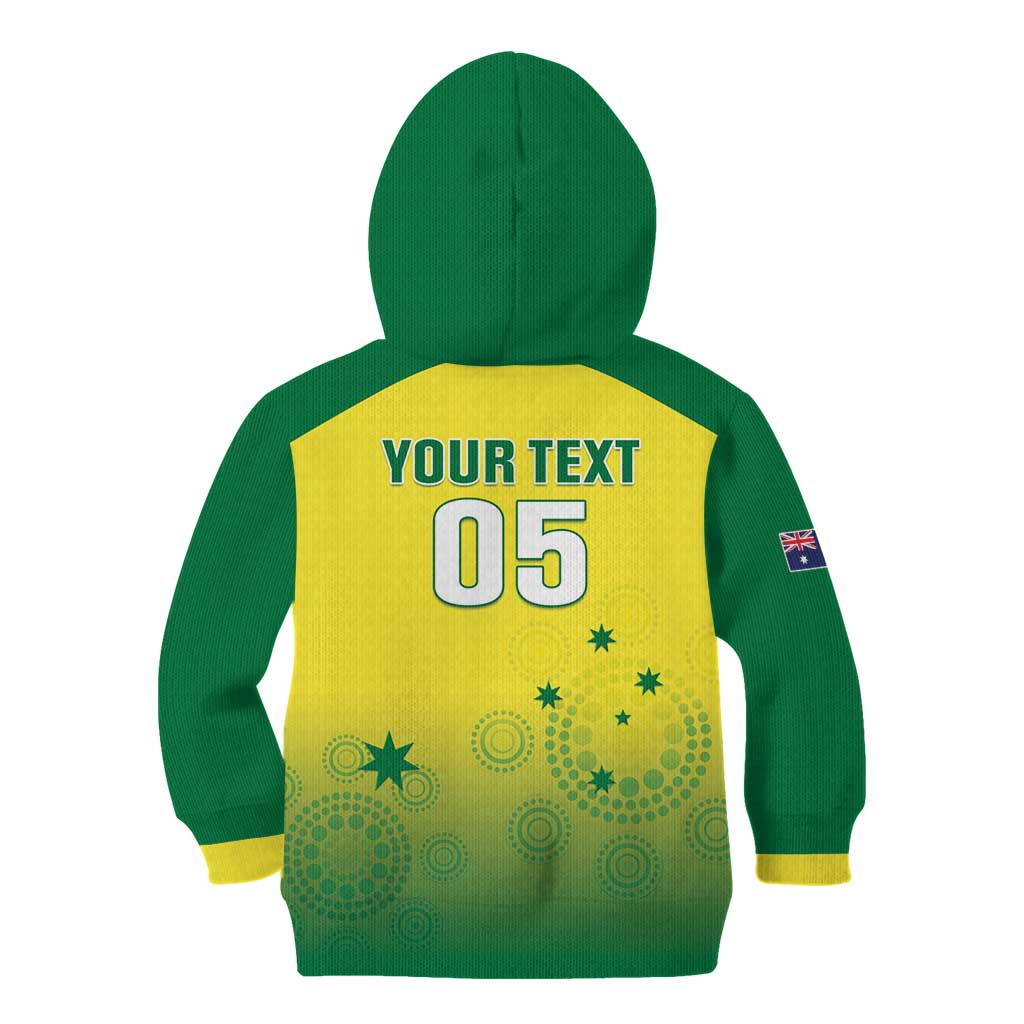 Custom Australia Cricket Kid Hoodie Go Champions Aussies LT05