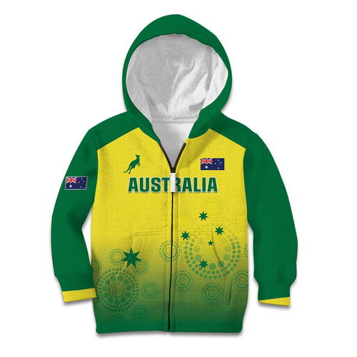 Custom Australia Cricket Kid Hoodie Go Champions Aussies LT05