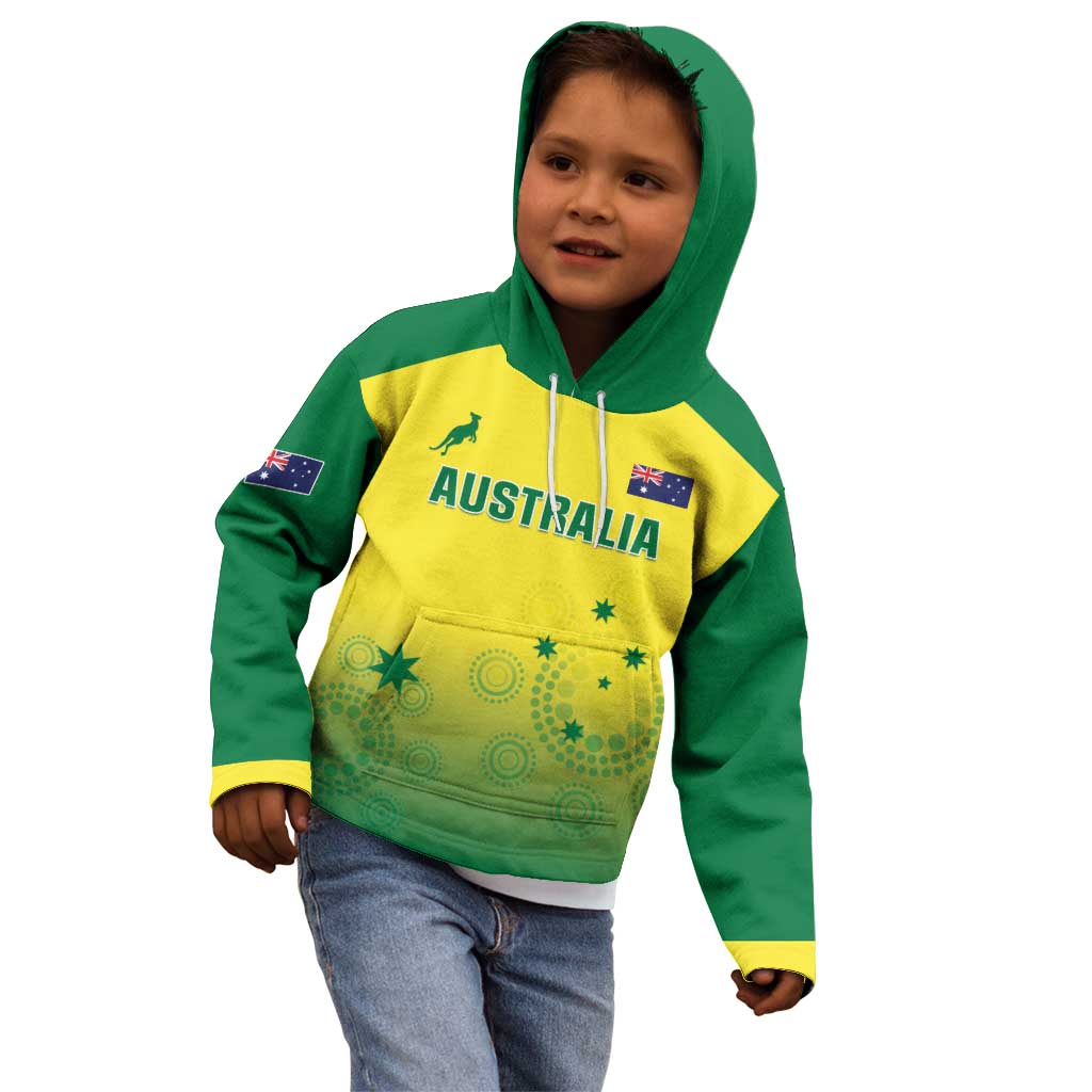 Custom Australia Cricket Kid Hoodie Go Champions Aussies LT05