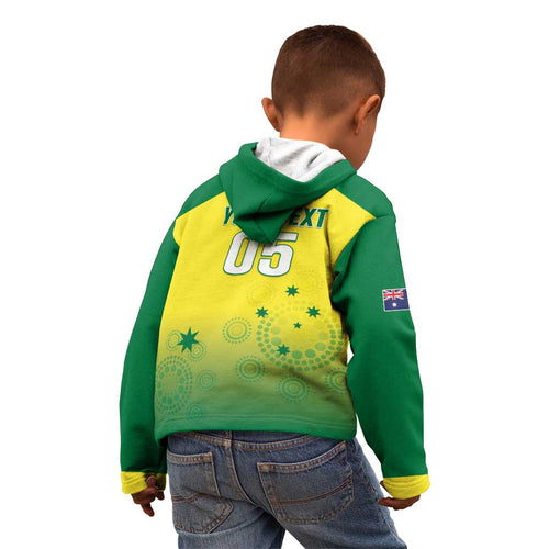 Custom Australia Cricket Kid Hoodie Go Champions Aussies LT05