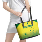 Australia Cricket Leather Tote Bag Go Champions Aussies