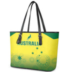 Australia Cricket Leather Tote Bag Go Champions Aussies