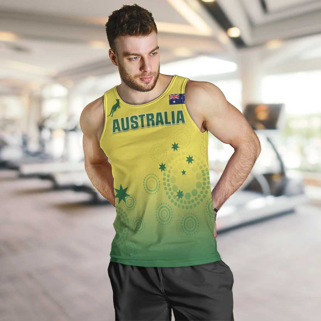 Custom Australia Cricket Men Tank Top Go Champions Aussies LT05