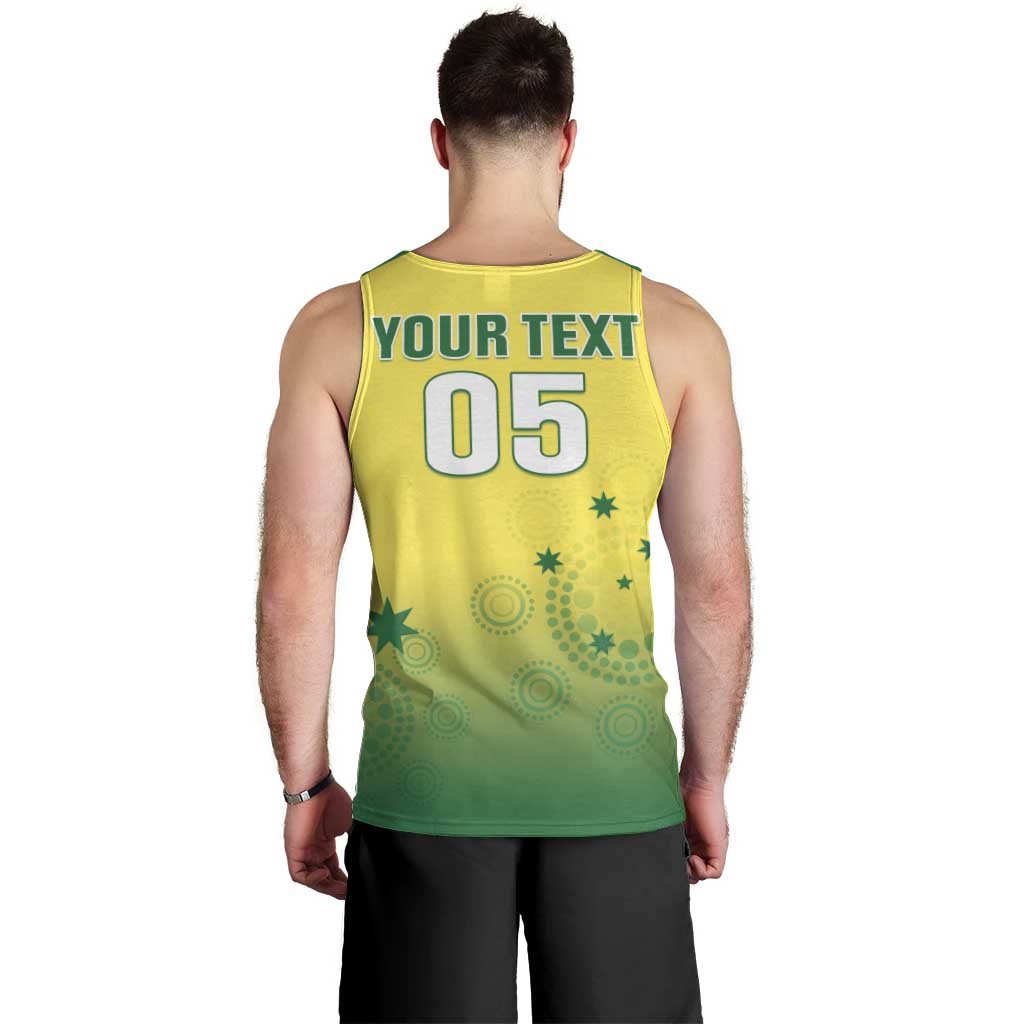 Custom Australia Cricket Men Tank Top Go Champions Aussies LT05
