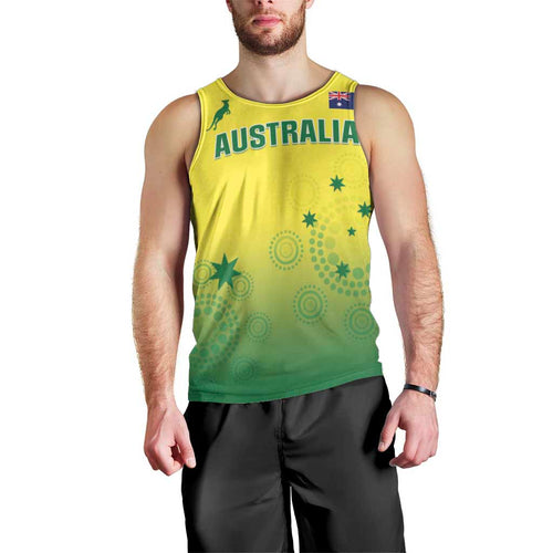 Custom Australia Cricket Men Tank Top Go Champions Aussies LT05