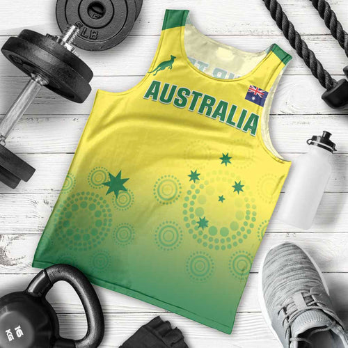 Custom Australia Cricket Men Tank Top Go Champions Aussies LT05