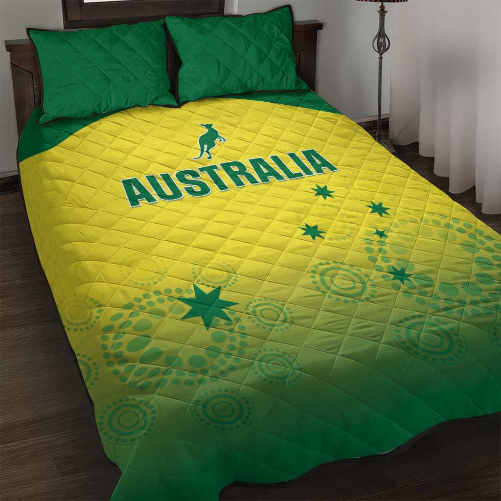 Australia Cricket Quilt Bed Set Go Champions Aussies