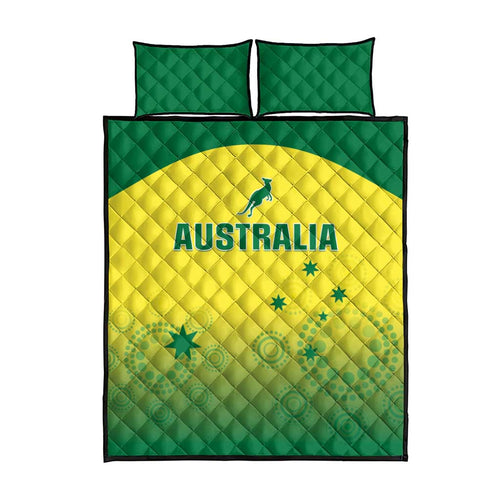 Australia Cricket Quilt Bed Set Go Champions Aussies