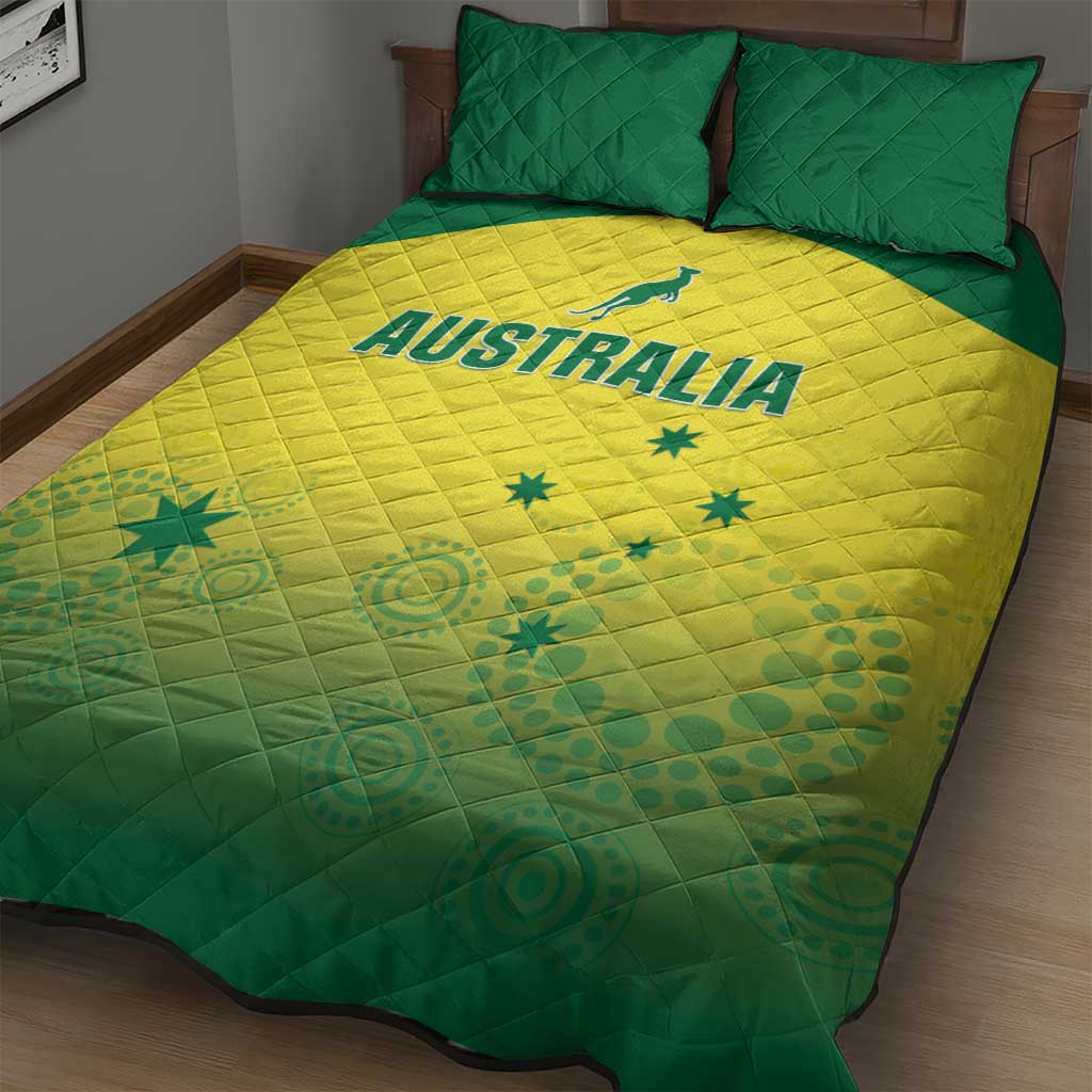 Australia Cricket Quilt Bed Set Go Champions Aussies