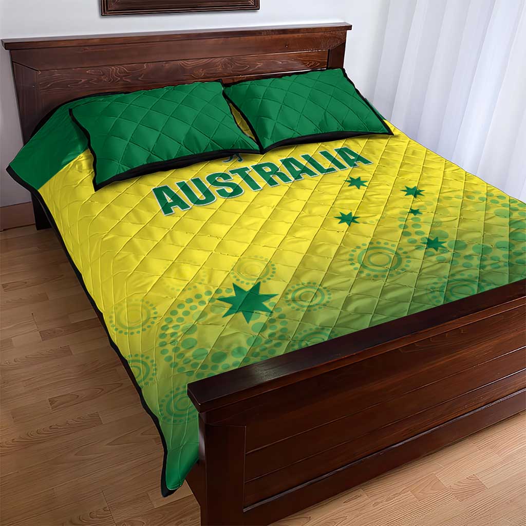 Australia Cricket Quilt Bed Set Go Champions Aussies