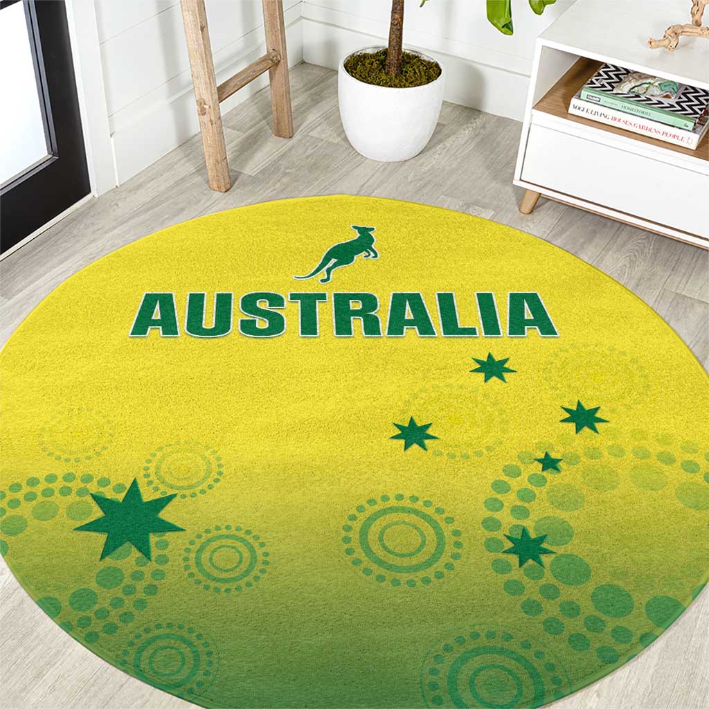 Australia Cricket Round Carpet Go Champions Aussies