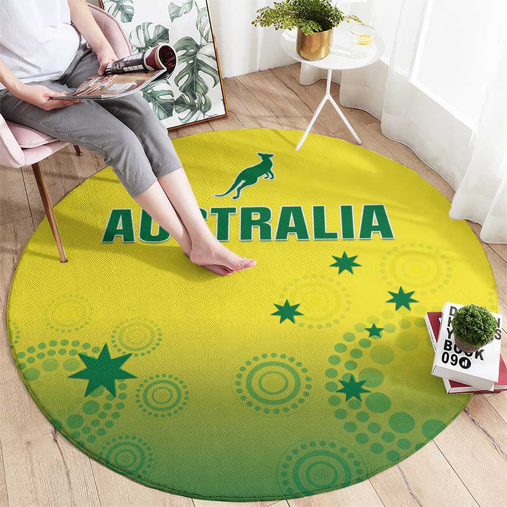 Australia Cricket Round Carpet Go Champions Aussies