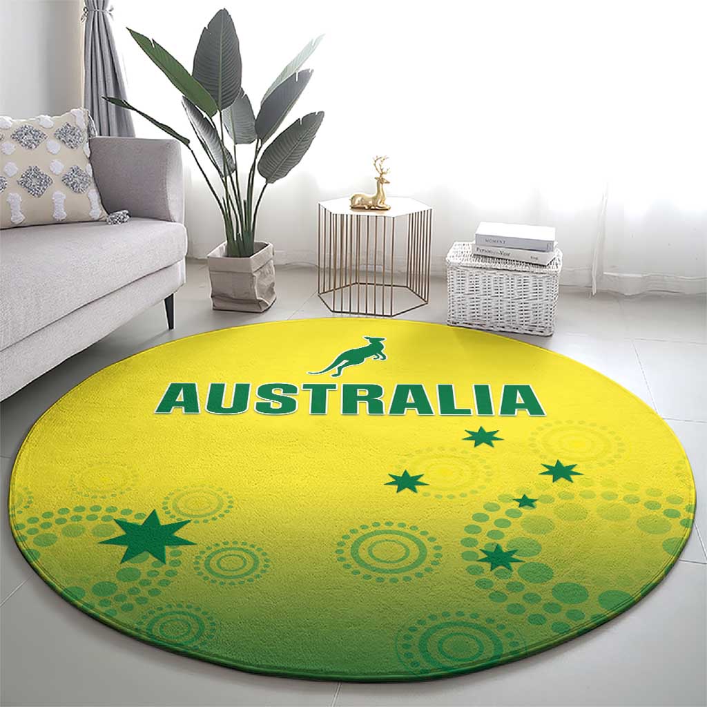 Australia Cricket Round Carpet Go Champions Aussies