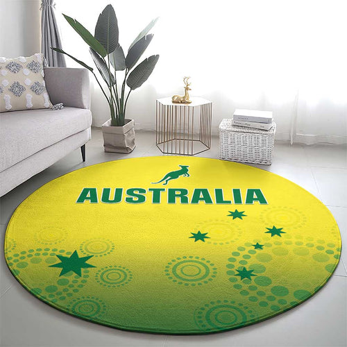 Australia Cricket Round Carpet Go Champions Aussies