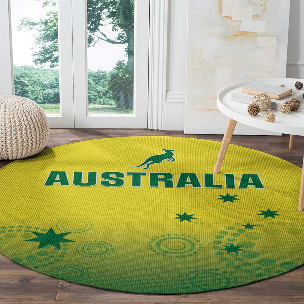 Australia Cricket Round Carpet Go Champions Aussies