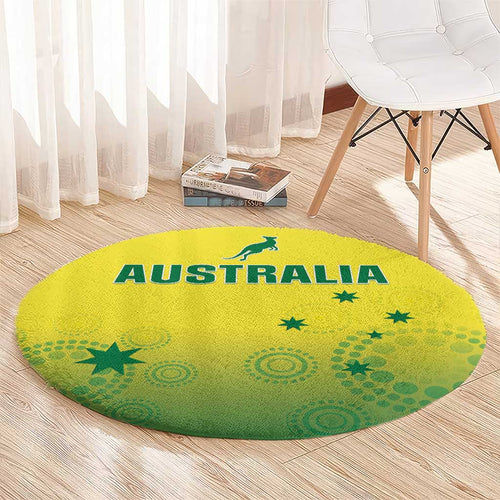 Australia Cricket Round Carpet Go Champions Aussies