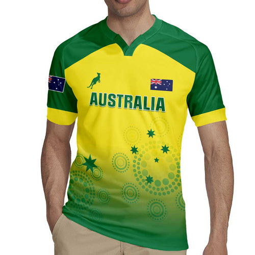Custom Australia Cricket Rugby Jersey Go Champions Aussies LT05