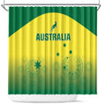 Australia Cricket Shower Curtain Go Champions Aussies