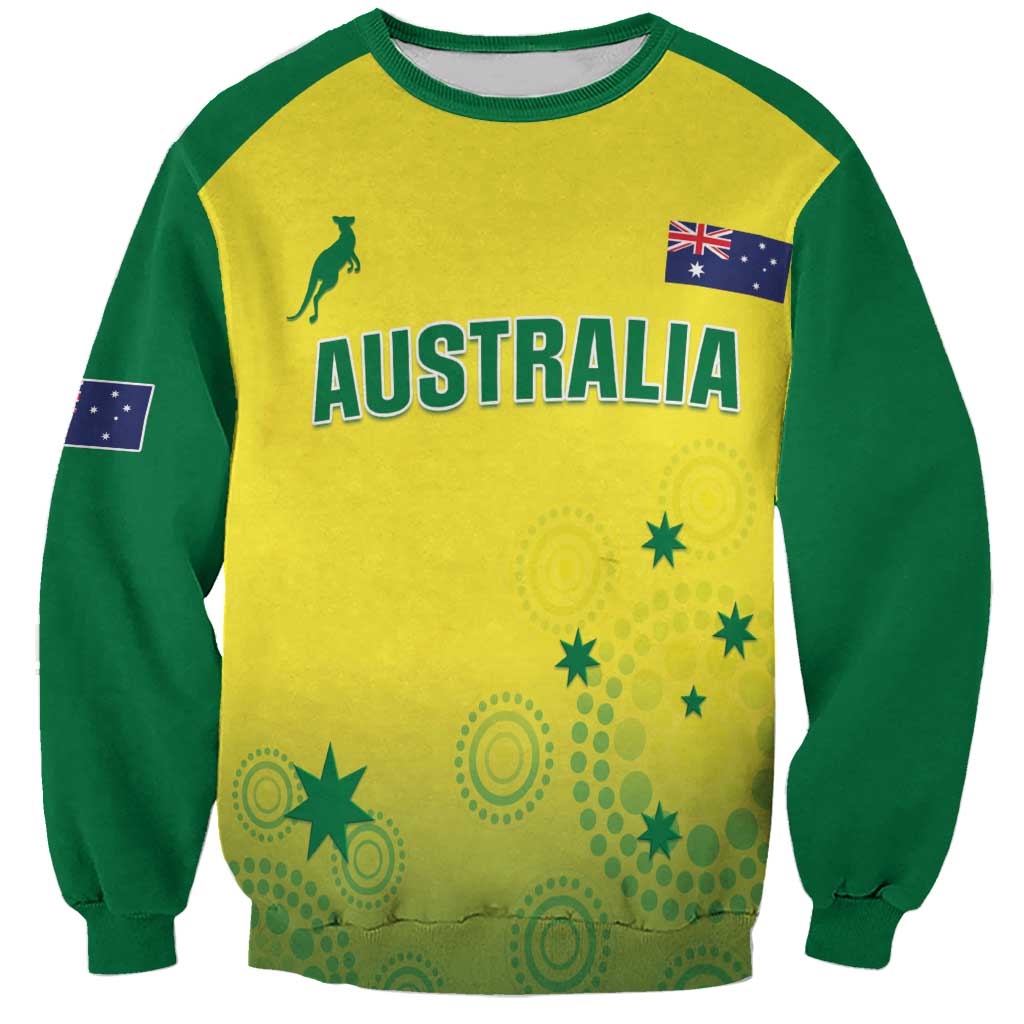 Custom Australia Cricket Sweatshirt Go Champions Aussies LT05