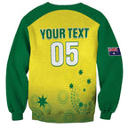Custom Australia Cricket Sweatshirt Go Champions Aussies LT05