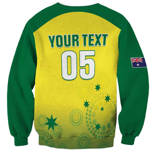 Custom Australia Cricket Sweatshirt Go Champions Aussies LT05