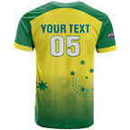 Custom Australia Cricket T Shirt Go Champions Aussies LT05