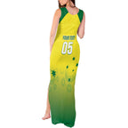 Custom Australia Cricket Tank Maxi Dress Go Champions Aussies LT05