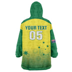 Custom Australia Cricket Wearable Blanket Hoodie Go Champions Aussies LT05