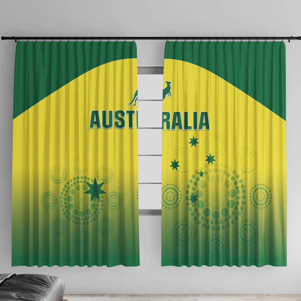Australia Cricket Window Curtain Go Champions Aussies