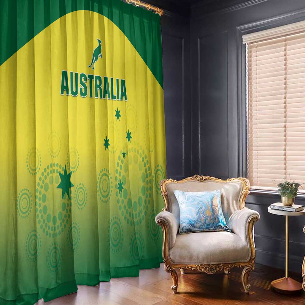 Australia Cricket Window Curtain Go Champions Aussies