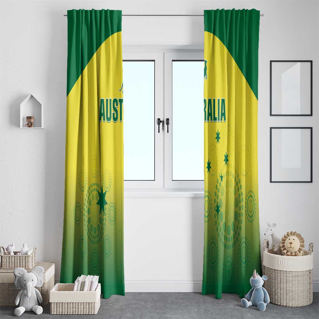 Australia Cricket Window Curtain Go Champions Aussies