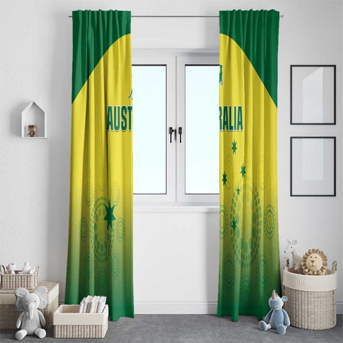 Australia Cricket Window Curtain Go Champions Aussies